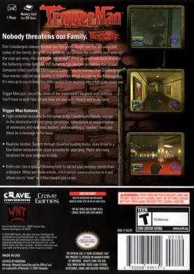Trigger Man box cover back